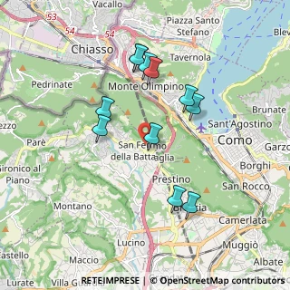 Mappa Via XXV Aprile, 22020 San Fermo della Battaglia CO, Italia (1.69636)