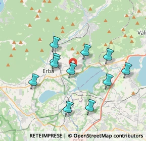 Mappa Via Raffaello Sanzio, 22036 Erba CO, Italia (3.41091)