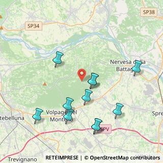 Mappa Via degli Alpini, 31040 Giavera del Montello TV, Italia (4.13636)
