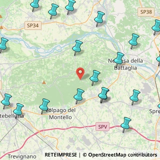 Mappa Via degli Alpini, 31040 Giavera del Montello TV, Italia (6.2185)