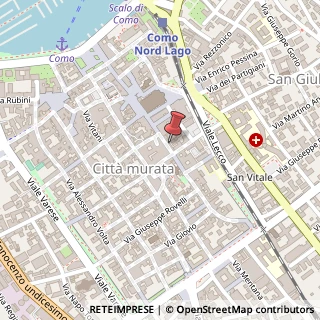 Mappa Via Vittorio Emanuele II, 83, 22100 Como, Como (Lombardia)