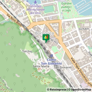 Mappa Piazzale S. Gottardo, 11, 22100 Como CO, Italia, 22074 Villa Guardia, Como (Lombardia)