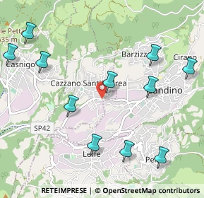 Mappa Via Pietro Mosconi, 24026 Cazzano Sant'Andrea BG, Italia (1.22455)