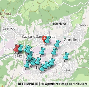 Mappa Via Pietro Mosconi, 24026 Cazzano Sant'Andrea BG, Italia (1.0295)