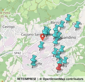 Mappa Via Pietro Mosconi, 24026 Cazzano Sant'Andrea BG, Italia (0.901)