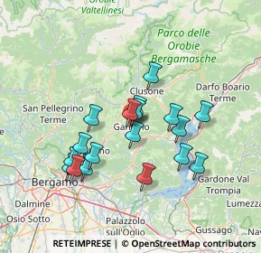 Mappa Via Giovanni Battista Castello, 24024 Gandino BG, Italia (12.18778)