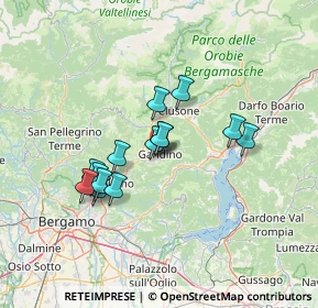 Mappa Via Giovanni Battista Castello, 24024 Gandino BG, Italia (11.03929)