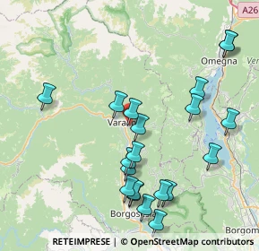 Mappa Via Cesare Battisti, 13019 Varallo VC, Italia (8.6675)