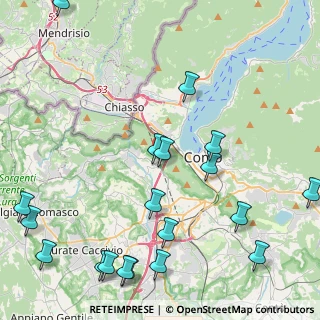 Mappa Viale Rimembranze, 22020 San Fermo della Battaglia CO, Italia (5.73421)