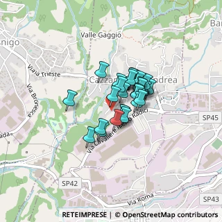 Mappa Via Giacomo Matteotti, 24026 Cazzano Sant'Andrea BG, Italia (0.25)