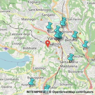 Mappa Via Gerolamo Garoni, 21100 Varese VA, Italia (2.36385)