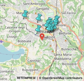 Mappa Via Gerolamo Garoni, 21100 Varese VA, Italia (1.35308)