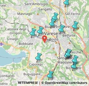 Mappa Via Gerolamo Garoni, 21100 Varese VA, Italia (2.27571)