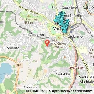 Mappa Via Gerolamo Garoni, 21100 Varese VA, Italia (1.13684)