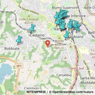 Mappa Via Gerolamo Garoni, 21100 Varese VA, Italia (1.192)