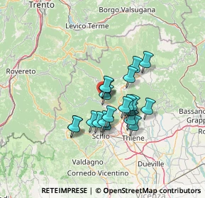 Mappa Via S. Gaetano da Thiene, 36011 Arsiero VI, Italia (9.72)
