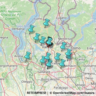 Mappa Via Giacomo Limido, 21100 Varese VA, Italia (9.7285)