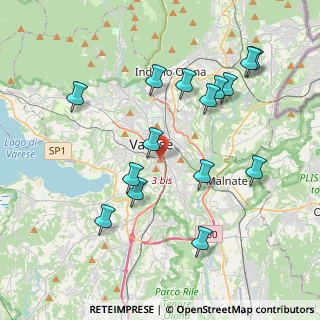 Mappa Via Giacomo Limido, 21100 Varese VA, Italia (4.07133)