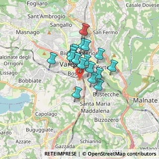 Mappa Via Giacomo Limido, 21100 Varese VA, Italia (1.08)