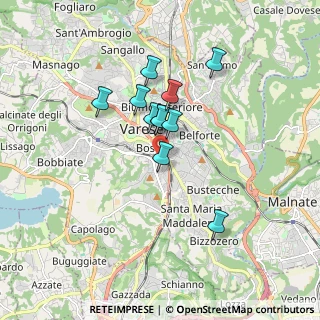Mappa Via Giacomo Limido, 21100 Varese VA, Italia (1.33091)