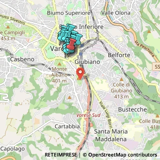 Mappa Via Giacomo Limido, 21100 Varese VA, Italia (0.9005)