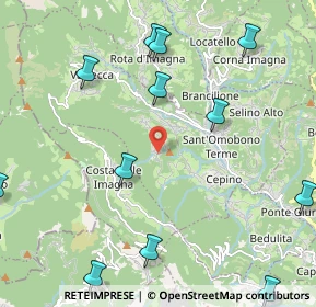 Mappa Via Rizzolo, 24038 Sant'Omobono Terme BG, Italia (2.75833)