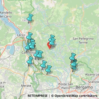 Mappa Via Rizzolo, 24038 Sant'Omobono Terme BG, Italia (7.39111)