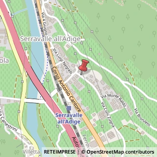 Mappa Via Coni Zugna, 3, 38061 Serravalle TN, Italia, 38061 Ala, Trento (Trentino-Alto Adige)