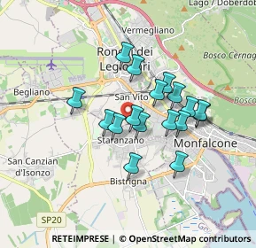 Mappa Via Dobbia, 34077 Ronchi dei Legionari GO, Italia (1.34882)
