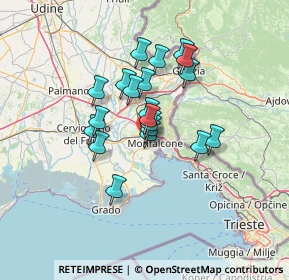 Mappa Via Dobbia, 34077 Ronchi dei Legionari GO, Italia (9.8315)
