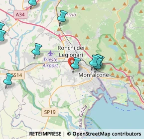Mappa Via Dobbia, 34077 Ronchi dei Legionari GO, Italia (4.99917)