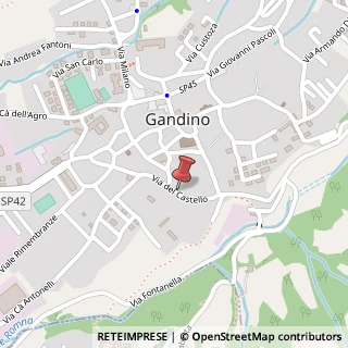 Mappa Via del Castello, 22, 24024 Gandino, Bergamo (Lombardia)