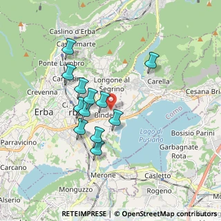 Mappa Via Raffaello Sanzio, 22036 Erba CO, Italia (1.50667)