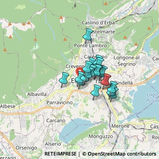 Mappa Via S. Bernardino, 22036 Erba CO, Italia (1.027)
