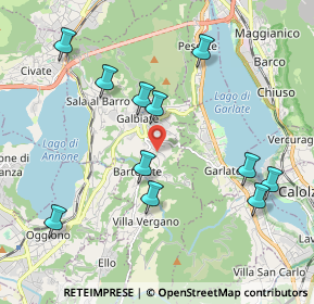 Mappa Via delle Bazzone, 23851 Galbiate LC, Italia (2.09)