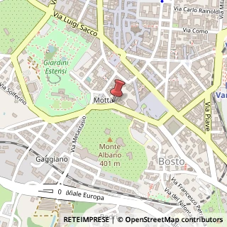 Mappa Via Giulio Bizzozero, 9, 21100 Varese, Varese (Lombardia)