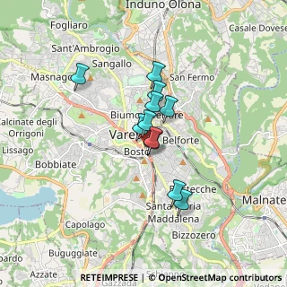 Mappa Via Piave, 21100 Varese VA, Italia (1.12727)