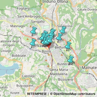 Mappa Via Piave, 21100 Varese VA, Italia (0.99438)