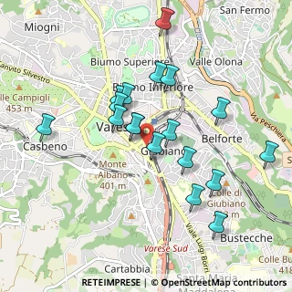 Mappa Via Piave, 21100 Varese VA, Italia (0.86944)