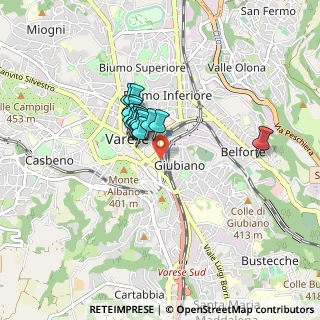 Mappa Via Piave, 21100 Varese VA, Italia (0.54733)