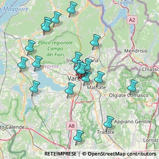 Mappa Via Piave, 21100 Varese VA, Italia (7.876)
