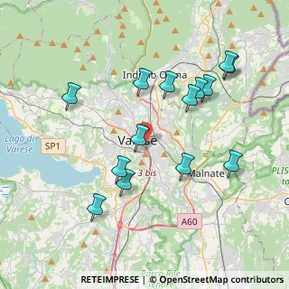Mappa Via Piave, 21100 Varese VA, Italia (3.90571)