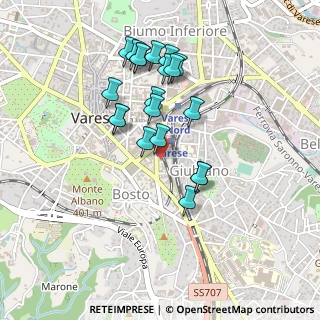 Mappa Via Piave, 21100 Varese VA, Italia (0.4165)