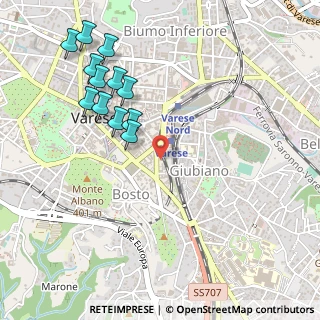 Mappa Via Piave, 21100 Varese VA, Italia (0.55917)