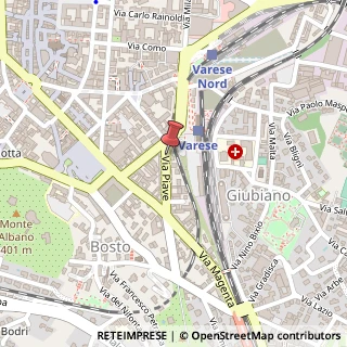 Mappa Via Piave, 3, 21100 Varese, Varese (Lombardia)