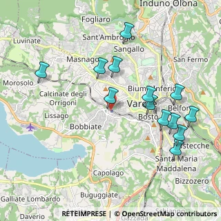 Mappa Piazzale Antonio Meucci, 21100 Varese VA, Italia (2.07846)