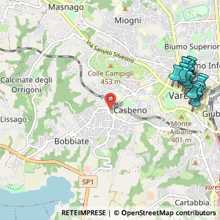 Mappa Casbeno, 21100 Varese VA, Italia (1.52053)