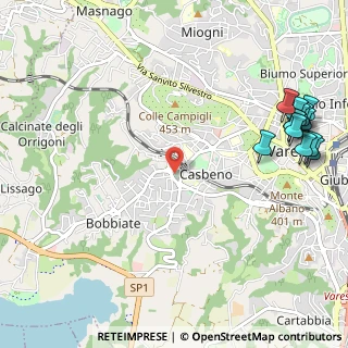 Mappa Casbeno, 21100 Varese VA, Italia (1.50077)