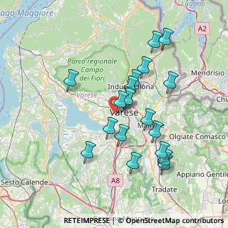 Mappa Casbeno, 21100 Varese VA, Italia (6.76053)