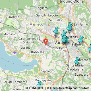 Mappa Casbeno, 21100 Varese VA, Italia (2.88538)